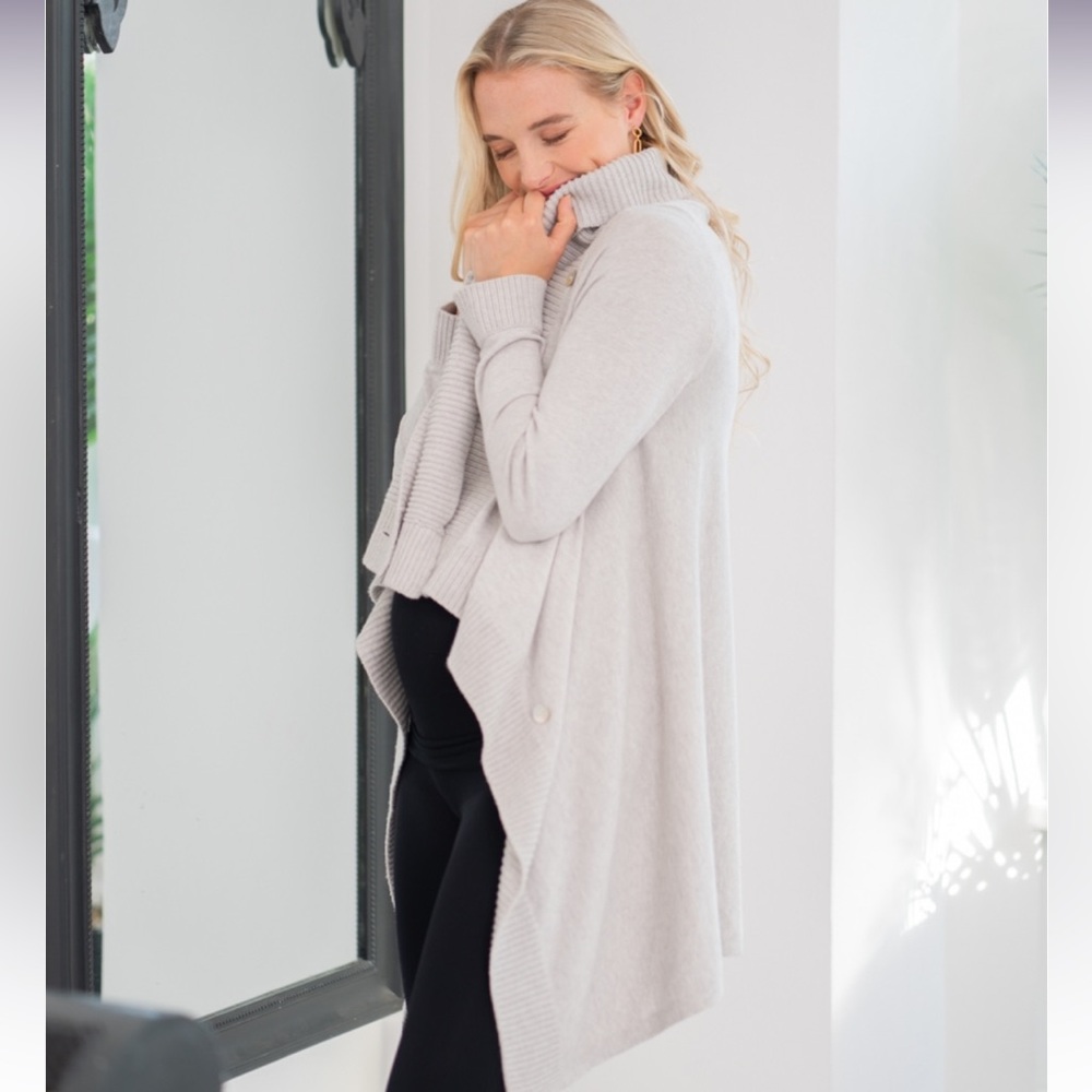 Seraphine Cotton & Cashmere Cardigan - Picture 3 of 13